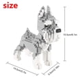 thumbnail image 2 of Larcele Dog Micro Building Blocks Pet Mini Building Toy Bricks 880 Piezas Kljm-02 (Schnauzer), 2 of 5