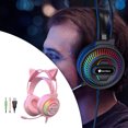 thumbnail image 4 of Auricures estéreo de 3,5 mm con cable en oreja Auricures con 35 mm Rosa con oreja Sunnimix auriculares para juegos, 4 of 8