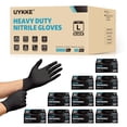 thumbnail image 1 of Guantes desechables UYKKE de nitrilo, 7 mil, XL, negros, 1000 unidades, 1 of 7