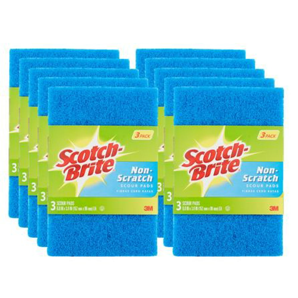 ScotchBrite NonScratch Scour Pad, 30 Count, Value Pack