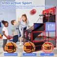 thumbnail image 3 of Juego de canasta de baloncesto doble para niños M SANMERSEN con marcador LED, 3 of 9