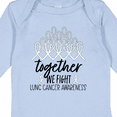 thumbnail image 4 of Inktastic Together, We Fight Lung Cancer Awareness Boys or Girls Long Sleeve Baby Bodysuit, 4 of 5