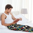 thumbnail image 4 of Yiaed Parrot Print Men's Lounge Pants, Loose PJ Bottoms, Long Pajama Pants for Men-Large, 4 of 5
