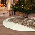 thumbnail image 6 of Rateoe Train Print Christmas Tree Skirt 30" for Xmas Holiday New Year Party Circle Tree Mat Ornaments Decoration, 6 of 7