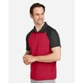 thumbnail image 2 of Team 365 TT21C Men's Command Snag-Protection Colorblock Polo-SPORT RED/ BLACK-2XL, 2 of 6