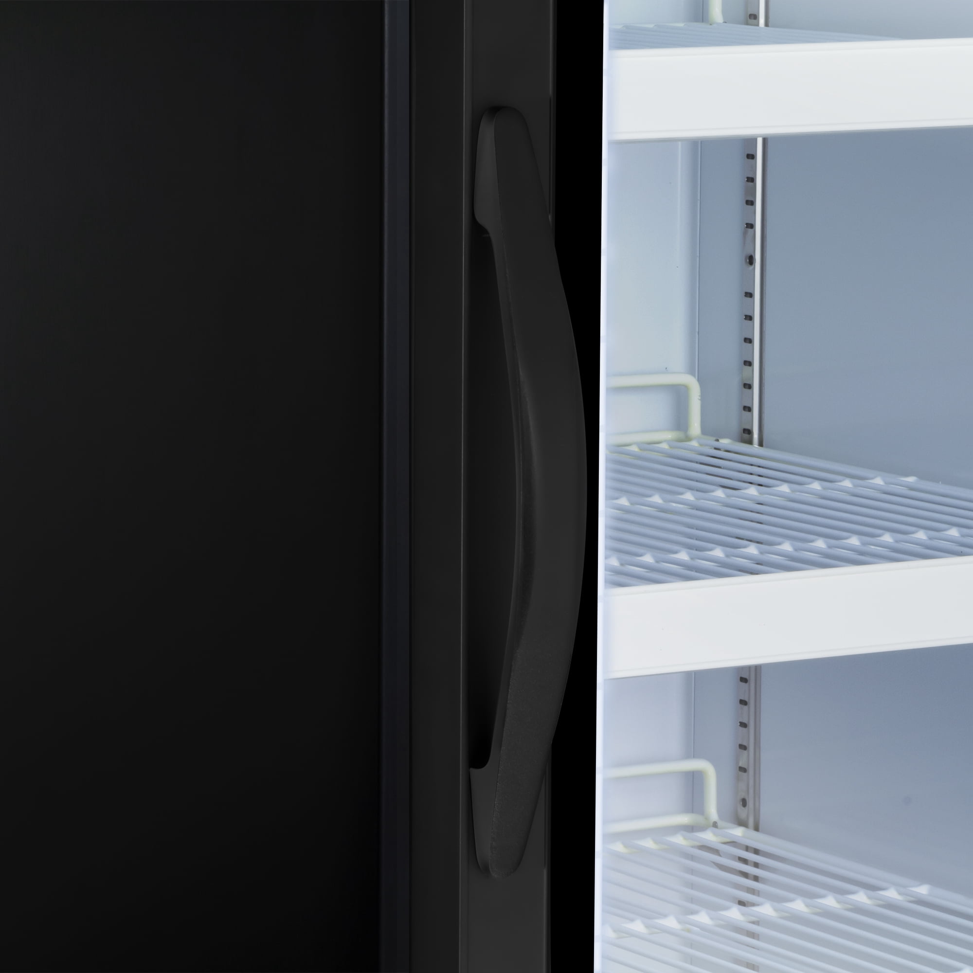 Maxx Cold Single Glass Door Merchandiser Freezer, Free Standing, 25"W, 12 cu. ft. Storage Capacity, in Black (MXM1-12FBHC)