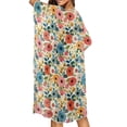 thumbnail image 4 of HELLHERO Ladybug Rose Pattern Swimwear Coverup Quick Dry Polyester Kimono Swim Coverup, 4 of 6