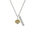 thumbnail image 2 of Delight Jewelry Goldtone Large Angled Rope Spinner Silvertone Mother Daughter Bar Charm Necklace, 23", 2 of 4