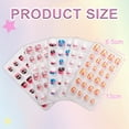 thumbnail image 2 of 5 sets Children Fake Nails Full Cover Short False Nail Lovely Gift for Children Little Girls, 2 of 5