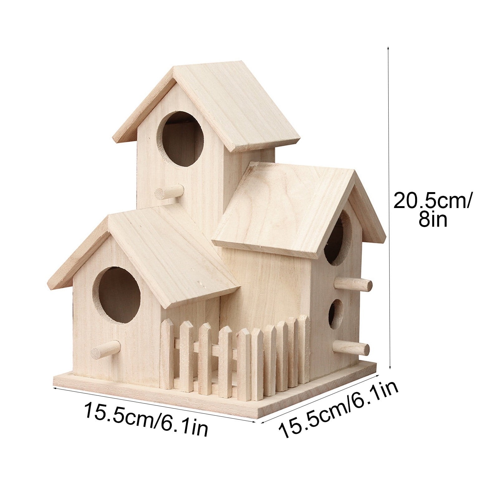 Dongrere Bird Houses for Outside, Hummingbird Feeders for Outdoors, Garden Wooden