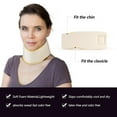 thumbnail image 3 of Soft Foam Neck Brace Universal Cervical Collar, Adjustable Neck Support Brace for Sleeping - Relieves Neck Pain and Spine Pressure, Neck Collar After Whiplash or Injury (3" Depth Collar, M), 3 of 9