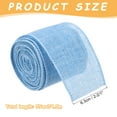 thumbnail image 2 of Burlap Ribbon Fabric Wired Edge Ribbons Light Blue 2-2/1 Inch x 5 Yard Wired Ribbon for Gift Wrapping, 2 of 6