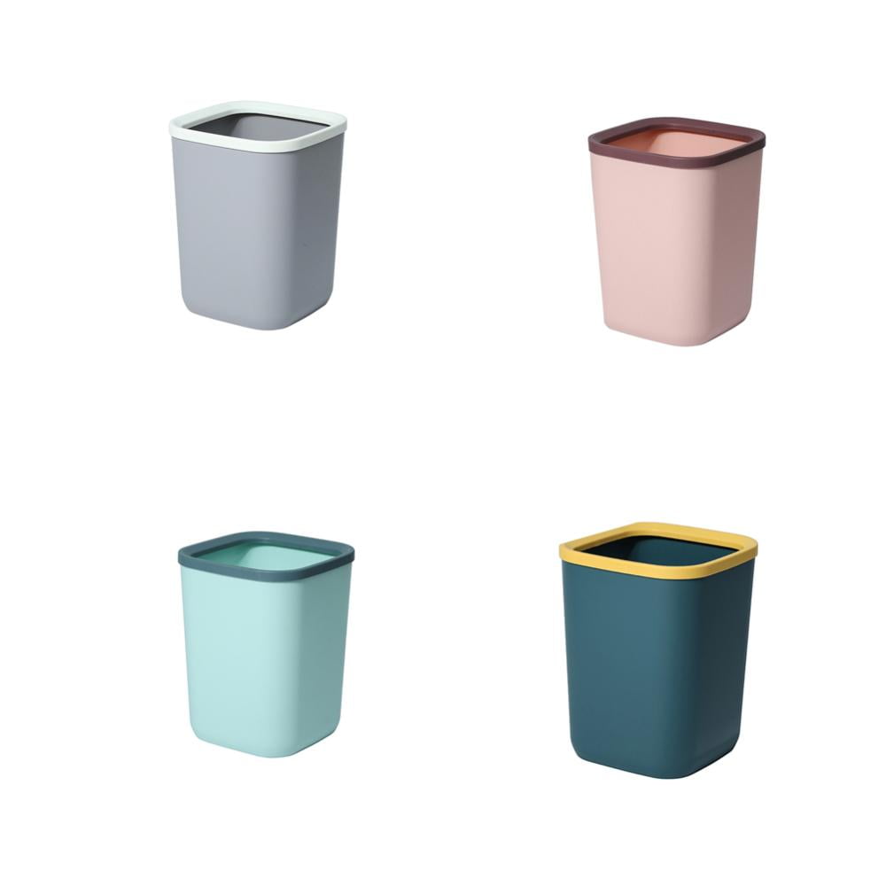 Esaierr 8x10inch Plastic Square Garbage Cans Home Living Room Bedroom