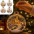 thumbnail image 7 of CaiYueKe Light Up Christmas Ornament Ball with Mini Holiday Scene, Glowing Tree Hanging Decoration with Warm Lights, Festive Story Scene Pendant for Christmas Tree Window Mantel, 7 of 7