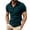 Dark Green, variant on Men's Solid Color Half Zip Ribbed Casual Top Short Sleeve Stand Collar Slim Fit Summer Daily Shirts Sky Blue XL