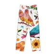 thumbnail image 4 of Fotbe Men'S Flowers Birds And Butterfliesclassic Pajama Pants With Elastic Waist And Drawstring Pockets，Pajama Pants Mens Lounge Pants Super Soft, 4 of 9