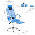 thumbnail image 2 of Silla Para Oficina Onof ONOF-BRDGE C/ Cojines Ajustable Azul, 2 of 8