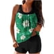 thumbnail image 1 of Trajes de Baño de Mujer Más Tamaño Impresión Bowknot Dos Piezas con Pantalones Cortos, Pantalones Cortos de Tamaño Más para las Mujeres, 1 of 6