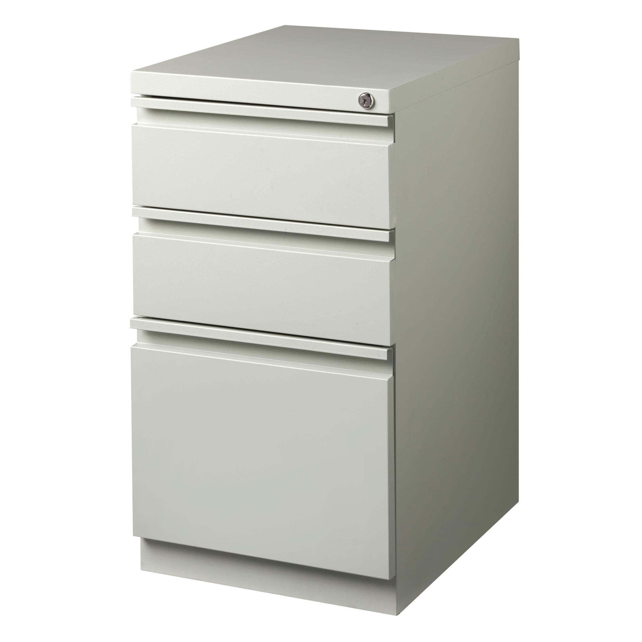 Hirsh Pro 20" Deep Mobile Pedestal File Cabinet 3 Drawer Box-Box-File, Letter Width, Gray