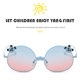 thumbnail image 3 of Qarigey Gafas de sol para niños y niñas con forma de Animal, almohadilla para la nariz, gafas reutilizables lavables, gafas de playa para viajar Cadenas y cordones para anteojos Amarillo Negro Gris Qarigey AP011617-04, 3 of 6