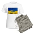 thumbnail image 5 of CafePress - Pray For Ukraine Sweatshirt, Stand With Uk Pajamas - Women's Short Sleeve Print T-Shirt and Pants Light Cotton Pajama Set, 5 of 7