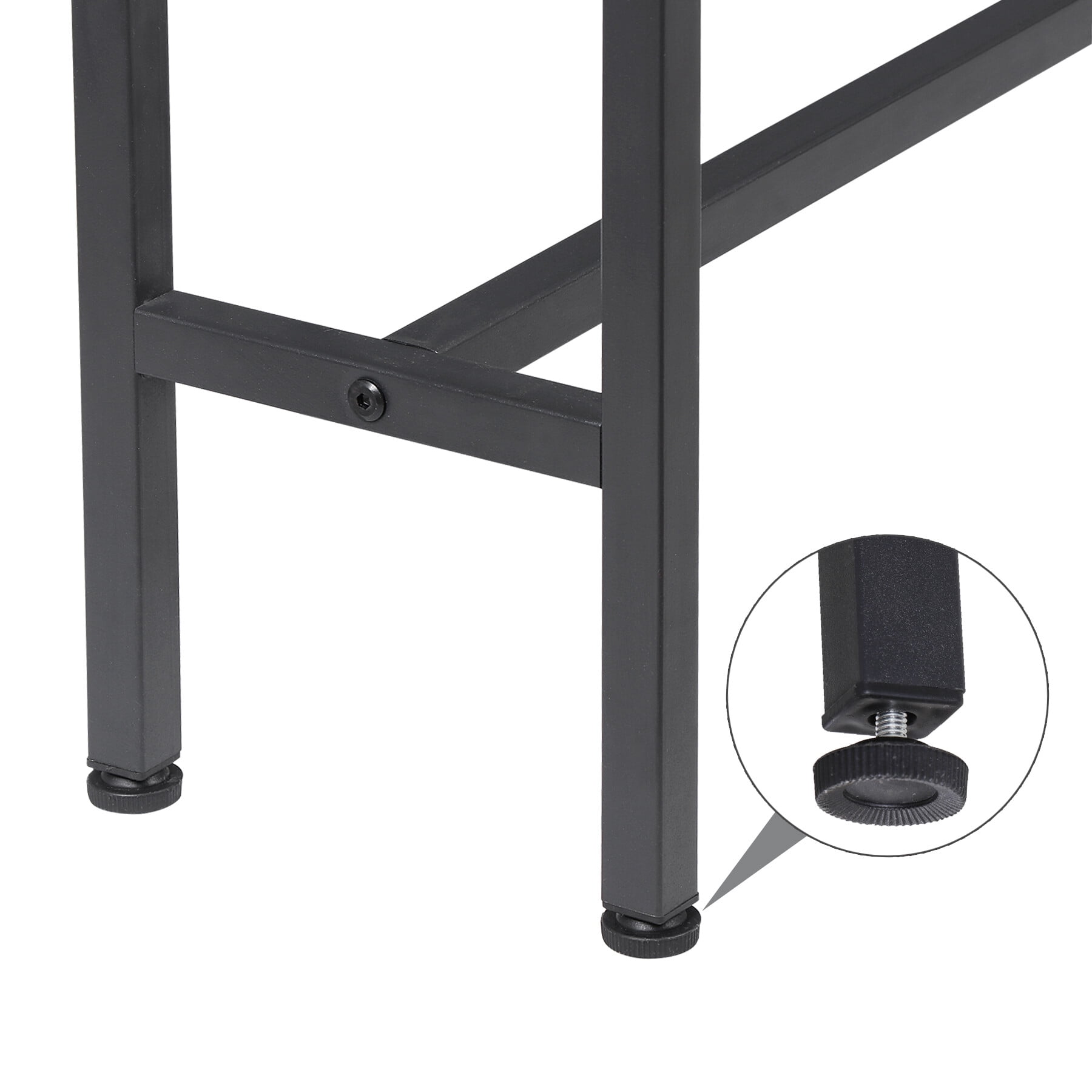 ZENSTYLE Console Table with Power Outlet Narrow Sofa Table for Entryway Hallway Living Room Brown