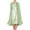 Green, variant on Hueook Cardigans for WomenWomen Casual Floral Print Round Neck Sleeveles Dress Solid Chiffon Two-Piece Set