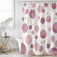 thumbnail image 6 of Pin Polka Dots Shower Curtain Set - Extra Long 72" x 96" Washable Bathtub Curtain with 12 Hooks, Modern Abstract Art Waterproof Fabric Stall Shower Curtains for Bathroom/Bathtub Décor, 6 of 6