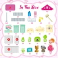 thumbnail image 2 of Freecat Dollhouse Kit for Girls, 4 Rooms, 98PCS Building Toys for Girls Ages 3-6 Years, Birthday Christmas Pretend Play Gift for Little Girl., 2 of 7