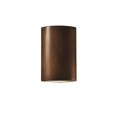 

Justice Design CER-1885-VAN Ambiance - Cylinder Corner Sconce Wall Sconce Vanilla Gloss Incandescent Choose Your Options