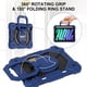 thumbnail image 2 of Funda Resistente a Golpes para iPad mini 2024 / mini 6, Funda Protectora de Silicona + Capa de PC con Rotación de 360°, Soporte de Asa Cuadrada con Correa para el Hombro, Azul Oscuro, 2 of 7