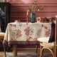 thumbnail image 2 of Mantel de lino francés de diseño Patdrea 160x220 cm floral rojo, 2 of 9