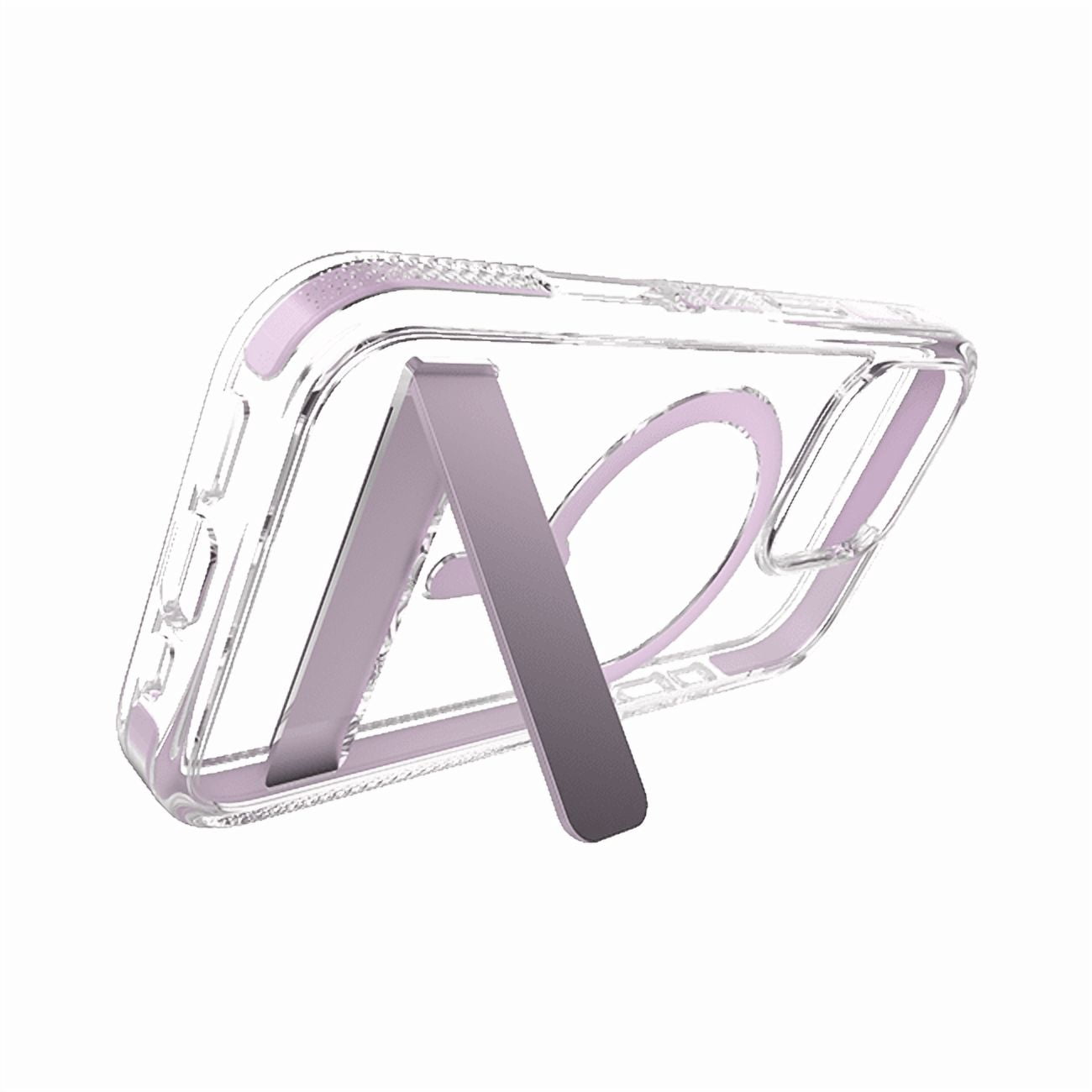 Zagg Piccadilly Snap Case with MagSafe + Kickstand for iPhone 16 Pro Max, Clear Light Pink