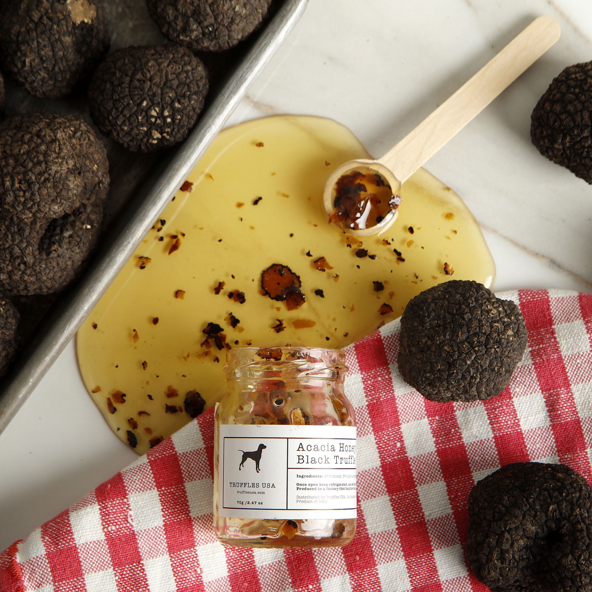 TRUFFLES USA Acacia Truffle Honey 2.47oz 70g Product of Italy