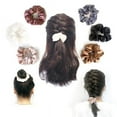 thumbnail image 3 of Cute Scrunchies For Hair 6 Colors Set, Our Hair Scrunchies Hair Elastics Ponytail Holder Pack of scrubchies are Softer Then Hair Ties, A Satin Scrunchie sruchies, Do not Pull Or Snag Thick Hair, 3 of 3