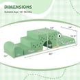 thumbnail image 3 of Costway 3 PCS Soft Velvet Toddler Climbing Toys Crocodile-Themed Foam Climbing Blocks Green, 3 of 10