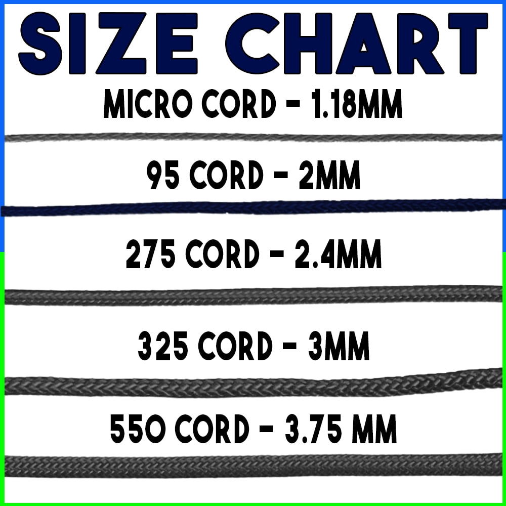 95 Cord Tensile Strength - Acid Midnight Blue - 1000 Foot Spool - Type 1 Thin Durable Strong Rope for Outdoor Survival Camping Hiking Lanyards Jewelry Necklace Bracelet Making