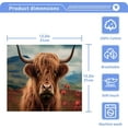 thumbnail image 5 of GZHJMY Highland Cow Cotton Washcloths Set of 4, 12"x12" Super Soft Absorbent Wash Cloths Bathroom Face Cloths Fingertip Towels for Gym Hotel and Spa, 5 of 7