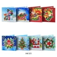 thumbnail image 4 of Billuyoard 8x Recuerdos festivos Pintura de diamantes Tarjetas de felicitación navideñas Tarjetas de felicitación navideñas Postales Artesanía, 4 of 6