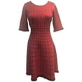 thumbnail image 2 of Taylor Womens Fringe Elbow Sleeve Midi Dress Black S, 2 of 2
