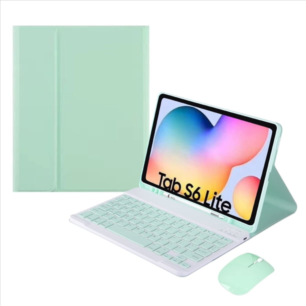 Funda con Teclado y Ratón para Galaxy Tab S6 Lite Verde