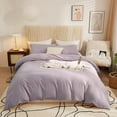 thumbnail image 1 of Cover Queen Purple Bedding Sets, Lavender Purple Comforter Cover Soft Washed, 1 of 10