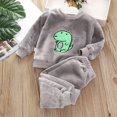 thumbnail image 2 of Toddler Baby Girl Sets 2 Piece Outfits Young 12-72 Months Long Sleeved Suits Hooded Polyester Rompers Infant Snowsuit Winter Warm Outfits For Every Holiday Legging Set 2, 2 of 6