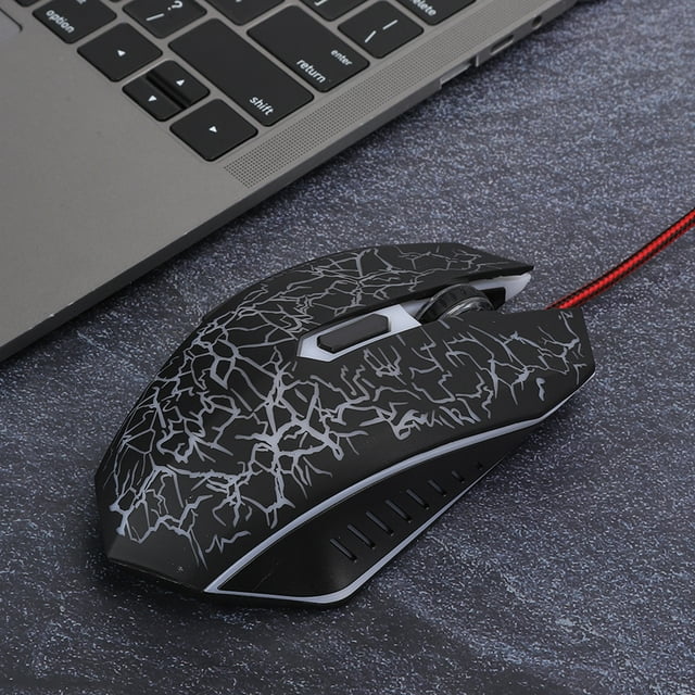 A70 Wired Gamer Mouse, Ergonomic Optical Mouse with Adjustable DPI , PC Laptop Mouse with LED Color Effect, Office Mouse for Wins