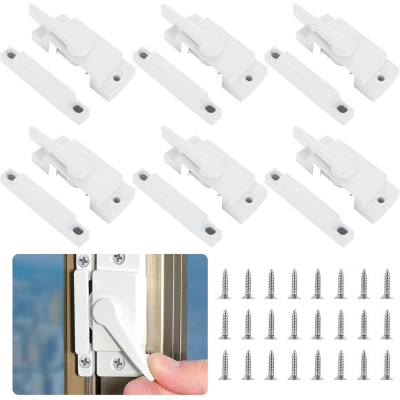 HWZWT For double hung windows latch replacement cam style window locks sash locks for vertical and horizontal sliding windows