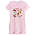 thumbnail image 3 of FEDPOP Little Girl Nightgown Dresses 2-Pieces Summer Cotton Sleepshirts for Kids 7-8Y, 3 of 7