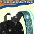 thumbnail image 5 of Moth and Sun Gothic Pattern 17" School Backpacks for Teens,Waterproof Oxford Fabric,S-Shape Padded Straps for School,Travel,Hiking,Camping, 5 of 6