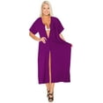thumbnail image 4 of HAPPY BAY Women's Beachwear Swimsuit Coverups for Women Summer Cover ups for Swimwear Women Button up Shirt Dress Beach L-XL Purple, Solid, 4 of 5