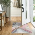 thumbnail image 2 of ODIKA 2'x3' Washable Accent Rug Pet Friendly, Bedside Mat Pink Grey Contemporary Fluid Radiant Gradient Veining Abstract for Bedroom, Nursery, RV, 2 of 7