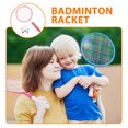 thumbnail image 5 of Minkissy 1Set Outdoor Badminton Racket Set Rosy Color Comfortable Grip for Family and Beginner Exercise, 5 of 5